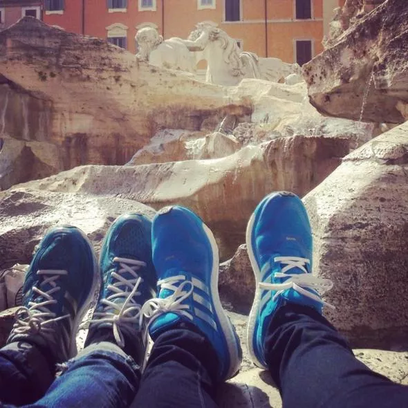 Relaks przy fontannie di Trevi