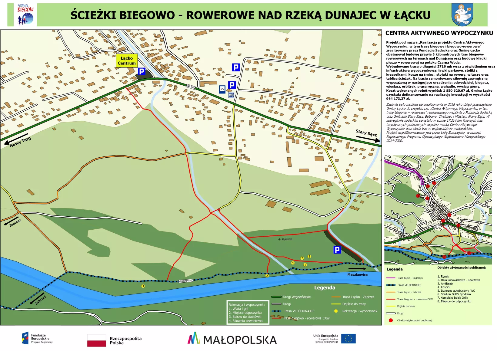 Ścieżka biegowa w Łącku