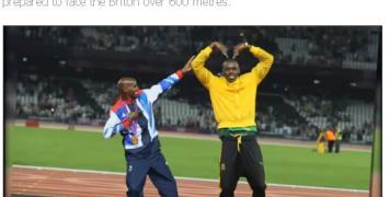 Mo Farah i Usain Bolt/ Fot. news.sky.com/