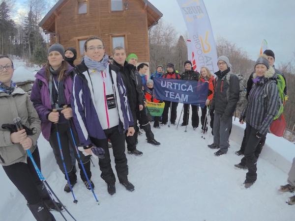 Noc Zima Góry 2017: wejście na Klimczok (7.1.2017)