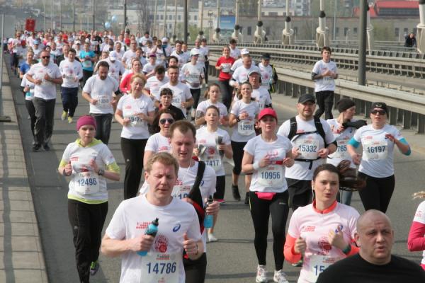 Bieg na 10 km w ramach OWM (13.4.2014)