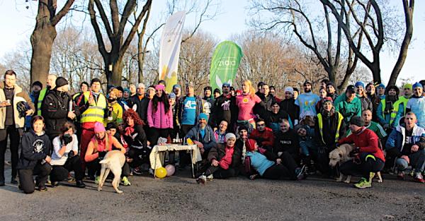 Sylwestrowy parkrun w Parku Skaryszewskim (31.12.2016)