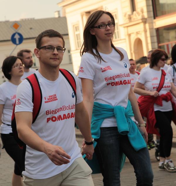 Charytatywny Marszobieg "Biegam bo Lubię POMAGAM" w Warszawie (25.4.2015)